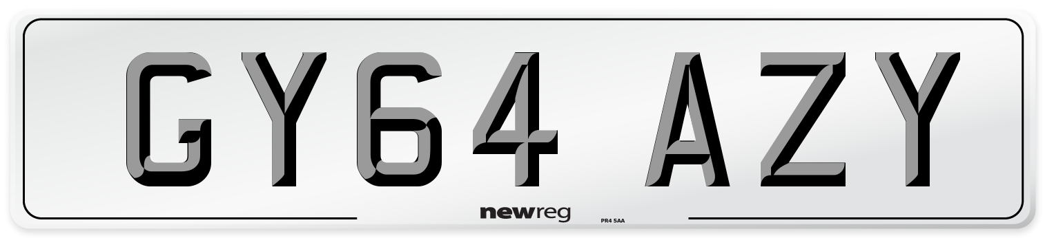 GY64 AZY Number Plate from New Reg
